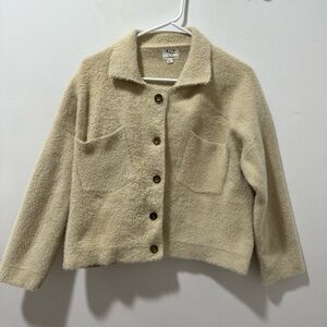 Six Crisp Days button down cardigan, shacket Size M/L